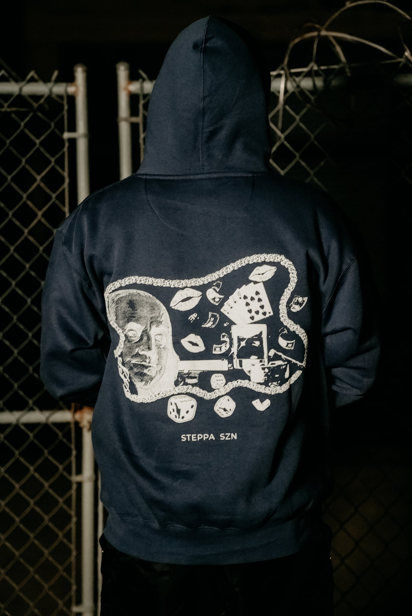 Navy Blue Steppa Szn Hoodie